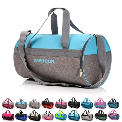 Runde Sporttasche Reisetasche Badetasche Damen Herren mit Schuhfach Gym Bag 25L