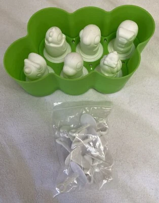 Moldes Zoku Dino Pop 6 moldes diferentes de silicona de fácil liberación 1 bandeja Foto 1 de 4