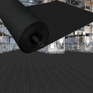 Alfombra de piso de garaje de 3 mm de grosor enrollable alfombra de goma antideslizante para remolque de almacén - Imagen 1 de 17