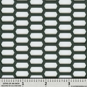 CCG UNIVERSAL 15.5"" x 47"" ABS PLÁSTICO DIAMOND PARRILLA HOJA DE MALLA NEGRA - Imagen 1 de 14
