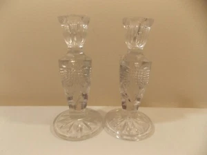 Palitos de vela de cristal de plomo de 7" de alto - Imagen 1 de 4