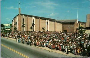 1963 First Baptist Church Of West Hollywood Florida Postcard - Picture 1 of 2