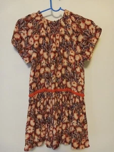 Vintage GYMBOREE Floral Print Peasant Style Short Sleeved Dress Girls Size 14 - Picture 1 of 7