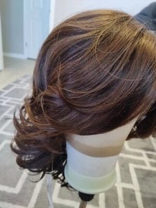 New Bobbi Boss Mixed Brown F4327 Highlights HD Lace Front Wig - LYDIA - Picture 1 of 17