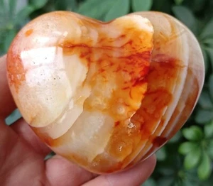 337 g Natural Hermoso Pulido Cuarzo Ágata Roja Cristal Curación del Corazón 1 - Imagen 1 de 9