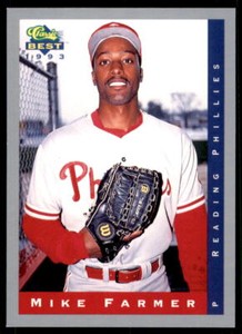 1993 Classic Best  Mike Farmer #186 Reading Phillies