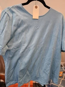 Parisian Signature short sleeve Blue Size 3X top - Picture 1 of 5