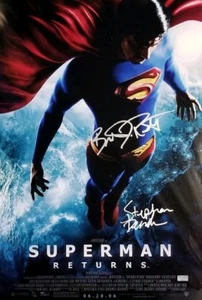 Brandon Routh Stephan Bender Signed Superman Returns Poster Photo 16x24 CA COA - Picture 1 of 6