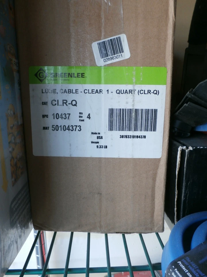 Nuevo 1 Qt (Lote de 4) GreenLee CLR-Q, Lubricante Transparente, Lubricante Tirador Foto 1 de 1