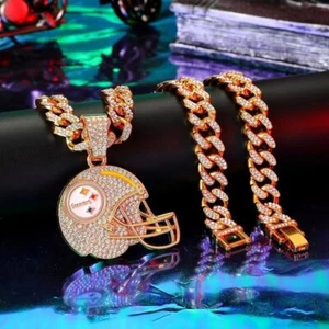 Silber/Gold Pittsburgh Steelers Halskette mit Anhänger - Bild 1 von 4