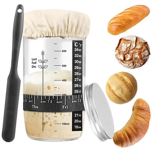 Glass Sourdough Bread Sourdough Starter Jar Kit For Easy Sourdough Bread Baking - Picture 1 of 15