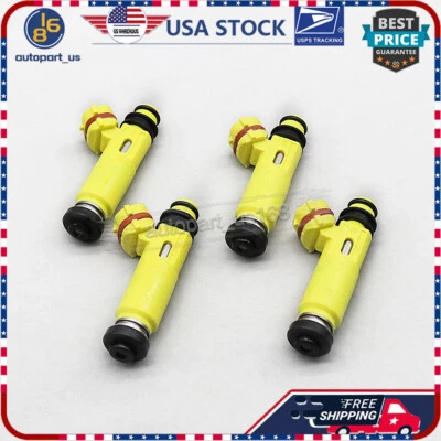 Kit de 4 inyectores de combustible para Mazda RX-7 RX-8 Miata 13B-MSP N3H313250A 195500-4450 Foto 1 de 4