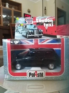 VINTAGE POLISTIL S 711 AUSTIN London Taxi Nero Scala 1/25 HF HIGH FIDELITY MODEL - Foto 1 di 12