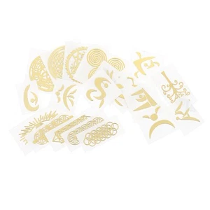  20 Pcs Metall-Kupfer-Aufkleber Scrapbooking Dekorative Dekorationsaufkleber - Afbeelding 1 van 12