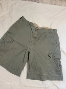 Mens Size 36 Army Green Consensu Cargo Shorts - Picture 1 of 3
