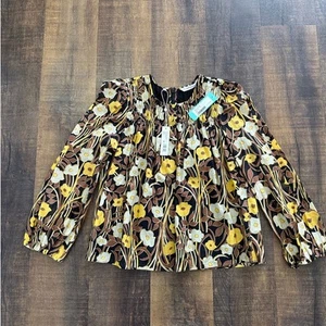 NWT Rebecca Taylor Daphne Fleur Floral Blouse Size Small - Picture 1 of 11