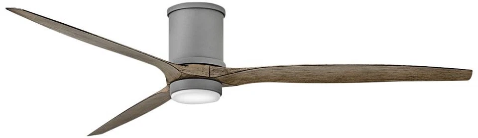 Ventilador de teto inteligente Hinkley Hover grafite classificação úmida LED abraçador 72" - Imagem 1 de 1