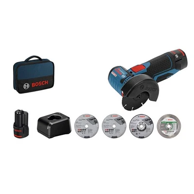 BOSCH Professional GWS 12V-76 Akku-Winkelschleifer-Set 12,0 V, mit 2 Akkus - Bild 1 von 4