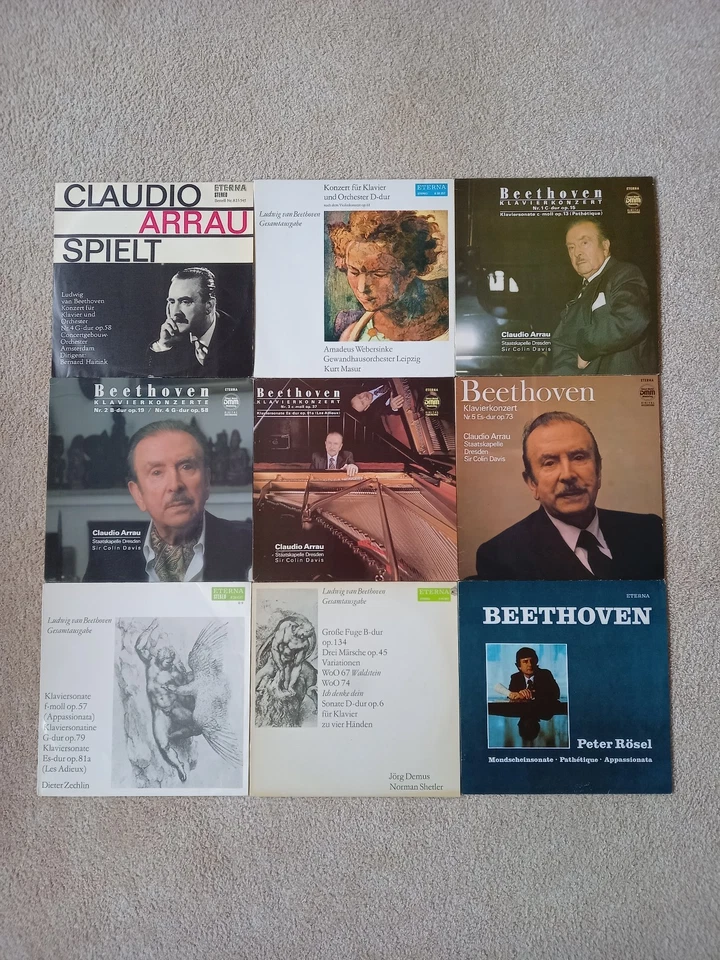 PETROL WHITE STEREO "CLAUDIO ARRAU ~ BEETHOVEN"/KLAVIERKONZERTE - SONATEN/LP'S  - Bild 1 von 4