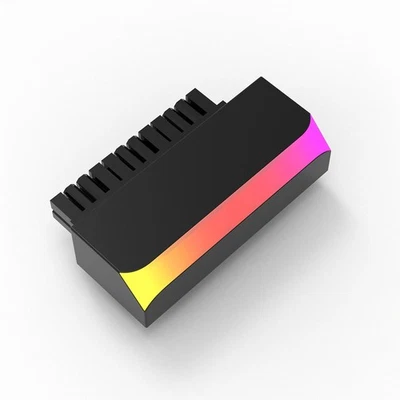 ATX Stromversorgung 24Pin auf 90 Grad Adapter 5V ARGB Motherboard Kabelstecker - Bild 1 von 4