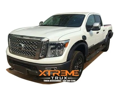 For 2016-2022 Nissan Titan XD Textured Raised Pocket Rivet Fender Flares Set - Image 1 of 3