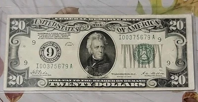 1928 $20 Federal Reserve Note FRN Minneapolis "Redeemable In Gold" - Image 1 of 4