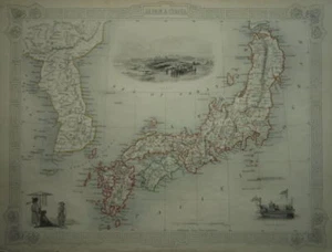 JAPAN & COREA VON JOHN TALLIS 1850 - Bild 1 von 1