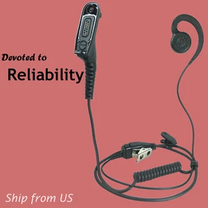 Two Way Radio Earpiece Swivel Headset for Motorola APX6000 DP4800 MTP850 XPR7550 - Picture 1 of 8