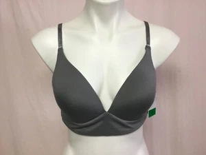 NWT Women’s DIP Into Comfort Molded Padded Bralette Bra Grey Size Large #174U - Picture 1 of 4