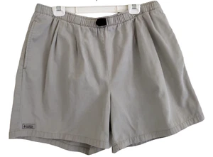 Pantaloncini chino Columbia™ uomo XL casual piatti davanti cintura marrone elastico in vita pulito - Foto 1 di 5