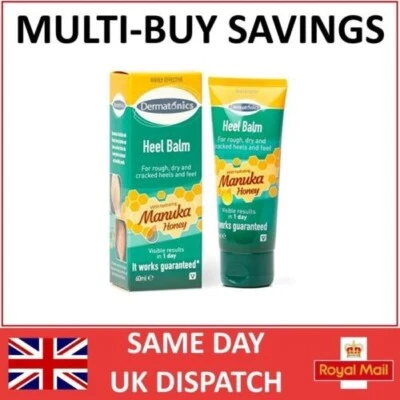 LAST STOCK Dermatonics Heel Balm with Manuka Honey 70ml or 125ml, For Diabetics,