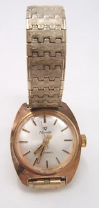 VTG NIVADA WRIST WATCH WIND UP 17 JEWEL SWISS LADIES WORKING COPPER TONE - Picture 1 of 6