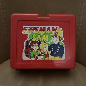 Vintage Fireman Sam Lunchbox Cult Cartoon Bluebird Toys 1981 RARE