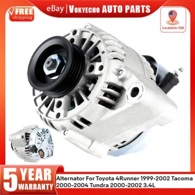 Alternator For Toyota 4Runner 1999-2002 Tacoma 2000-2004 Tundra 2000-2002 3.4L· Foto 1 de 4
