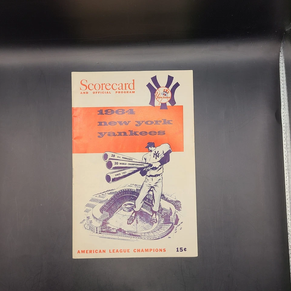 New York Yankees 1964 Program/Scorecard 30 Pages Vintage Nice Piece Of History - Image 1 of 4