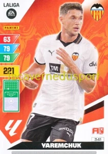 341 ROMAN YAREMCHUK # VALENCIA CF PANINI LALIGA 2023 2024 ADRENALYN - Picture 1 of 1