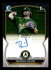 2023 Bowman Chrome #CPA-BME Brennan Milone Chrome Prospect Autographs - Picture 1 of 2