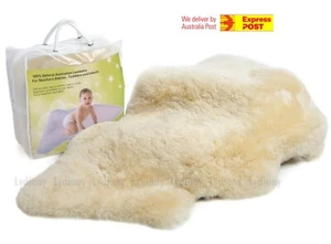 New Australia Natural Sheepskin Baby Blanket Play Rug Lambskin Mat Shower Gift - Picture 1 of 9