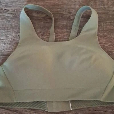 Sujetador deportivo Athleta talla 32B verde entrenamiento deportivo ropa deportiva Foto 1 de 4