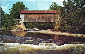 Postal Kissin Bridge Route 109 Vt67 de Frank L. Forward sin publicar - Imagen 1 de 2