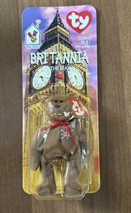 McDonalds TY Beanie Baby Britannia The Bear With Rare Tag Errors 1993, Oakbrook - Imagen 1 de 2