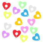  2 Sets Interesting Glass Markers Drink Portable Cup Heart-shaped