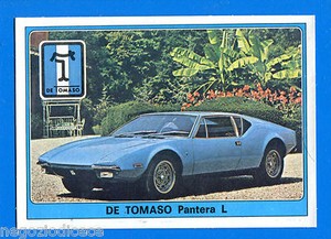 1977 SUPER CAR - Panini - Figure - Sticker #107 - TOMASO PANTERA L - Rec
