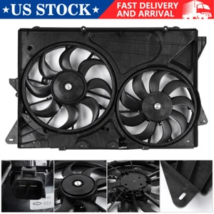 Engine Radiator Cooling Fan Assembly For 13-19 Ford Explorer Flex Lincoln Mkt - Foto 1 di 9