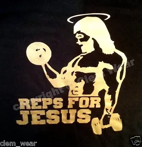 GYM muscle VEST racer y back tank REPS FOR JESUS Special Edition bodybuilding - Picture 1 of 28