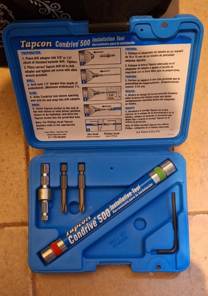Ferramenta de instalação Tapcon Condrive 500 - Imagem 1 de 1