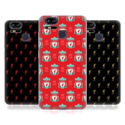 LIVERPOOL FC LFC CREST & LIVER BIRD PATTERNS GEL CASE FOR ASUS ZENFONE PHONES - Image 1 of 4
