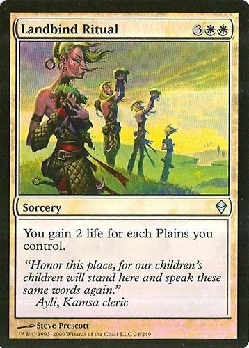 MTG - Zendikar - Landbind Ritual - Foil - NM - Image 1 of 1