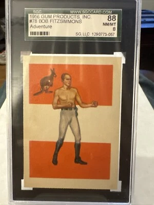1956 ADVENTURE BOB FITZSIMMONS CARD NO:78 NEAR MINT-MINT CONDITION - Image 1 of 2