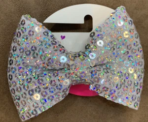 JUSTICE BOW HSIRCLIP ITIDESCENT HOLIDAY SHIMMER SUPER CUTE!! - Picture 1 of 3